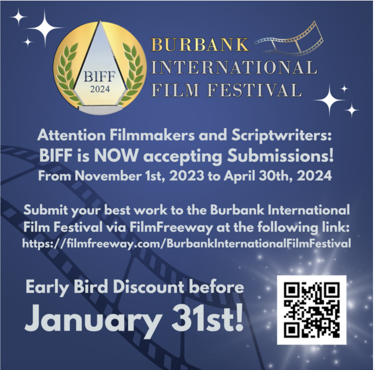 Burbank International Film Festival - Accepting Submissions - Burbank  ArtsBurbank Arts | An Arts Destination